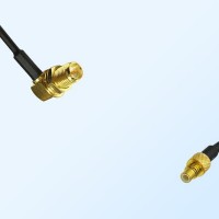 RP SMA/Bulkhead Female Right Angle - SMC/Male Coaxial Jumper Cable