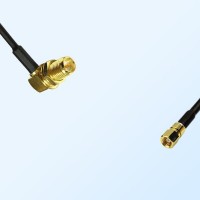 RP SMA/Bulkhead Female Right Angle - SMC/Female Coaxial Jumper Cable