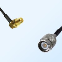 RP SMA/Bulkhead Female Right Angle - TNC/Male Coaxial Jumper Cable