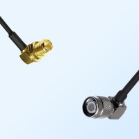 RP SMA/Bulkhead Female R/A - TNC/Male R/A Coaxial Jumper Cable
