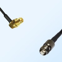RP SMA/Bulkhead Female Right Angle - TNC/Female Coaxial Jumper Cable