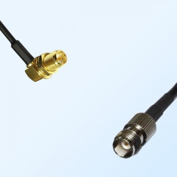 RP SMA/Bulkhead Female Right Angle - TNC/Female Coaxial Jumper Cable