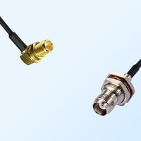 RP SMA/Bulkhead Female R/A - TNC/Bulkhead Female with O-Ring Cable
