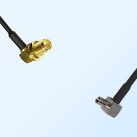 RP SMA/Bulkhead Female R/A - TS9/Male R/A Coaxial Jumper Cable