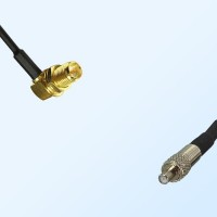 RP SMA/Bulkhead Female Right Angle - TS9/Female Coaxial Jumper Cable