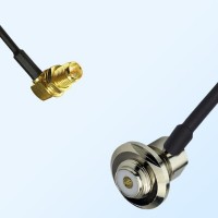 RP SMA/Bulkhead Female R/A - UHF/Bulkhead Female R/A Coaxial Cable