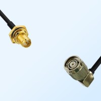 RP SMA Bulkhead Female with O-Ring - RP TNC Male R/A Cable Assemblies