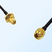 RP SMA Bulkhead Female with O-Ring - SMA Male Coaxial Cable Assemblies