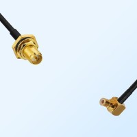 RP SMA Bulkhead Female with O-Ring - SMB Male R/A Cable Assemblies