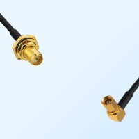 RP SMA Bulkhead Female with O-Ring - SMC Female R/A Cable Assemblies