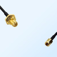 RP SMA Bulkhead Female with O-Ring - SSMA Male Cable Assemblies