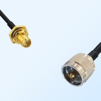 RP SMA Bulkhead Female with O-Ring - UHF Male Coaxial Cable Assemblies