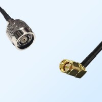 RP TNC/Male - SMA/Male Right Angle Coaxial Jumper Cable