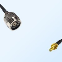 RP TNC/Male - SMB/Bulkhead Male Coaxial Jumper Cable