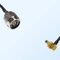 RP TNC/Male - SMB/Bulkhead Male Right Angle Coaxial Jumper Cable