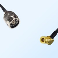 RP TNC/Male - SMB/Female Right Angle Coaxial Jumper Cable
