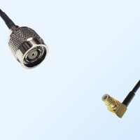 RP TNC/Male - SMC/Male Right Angle Coaxial Jumper Cable