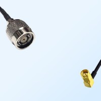 RP TNC/Male - SSMA/Male Right Angle Coaxial Jumper Cable