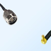 RP TNC/Male - SSMB/Male Right Angle Coaxial Jumper Cable