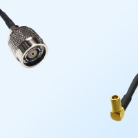 RP TNC/Male - SSMB/Female Right Angle Coaxial Jumper Cable