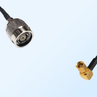 RP TNC/Male - SSMC/Female Right Angle Coaxial Jumper Cable