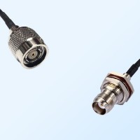 RP TNC/Male - TNC/Bulkhead Female with O-Ring Coaxial Jumper Cable