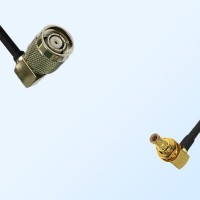 RP TNC/Male R/A - SMB/Bulkhead Male R/A Coaxial Jumper Cable