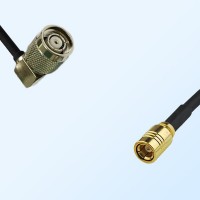 RP TNC/Male Right Angle - SMB/Female Coaxial Jumper Cable