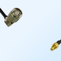 RP TNC/Male Right Angle - SMC/Male Coaxial Jumper Cable