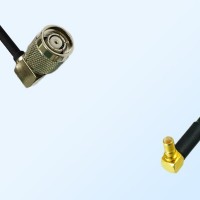 RP TNC/Male Right Angle - SSMB/Male Right Angle Coaxial Jumper Cable
