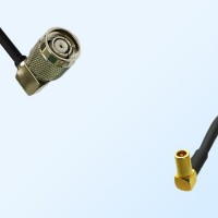 RP TNC/Male Right Angle - SSMB/Female Right Angle Coaxial Jumper Cable