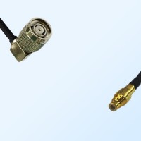 RP TNC/Male Right Angle - SSMC/Male Coaxial Jumper Cable