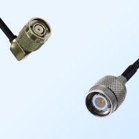 RP TNC/Male Right Angle - TNC/Male Coaxial Jumper Cable