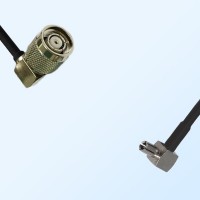 RP TNC/Male Right Angle - TS9/Male Right Angle Coaxial Jumper Cable