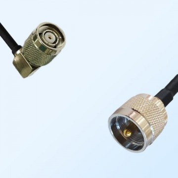 UHF Male - RP TNC Male Right Angle Coaxial Cable Assemblies
