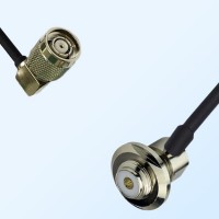 RP TNC/Male R/A - UHF/Bulkhead Female R/A Coaxial Jumper Cable
