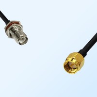 RP TNC/Bulkhead Female with O-Ring - SMA/Male Coaxial Jumper Cable