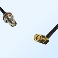RP TNC/Bulkhead Female with O-Ring - SMA/Male R/A Coaxial Jumper Cable