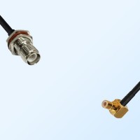 RP TNC/Bulkhead Female with O-Ring - SMB/Male R/A Coaxial Jumper Cable