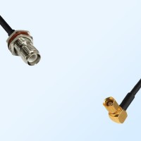 RP TNC/Bulkhead Female with O-Ring - SMC/Female R/A Coaxial Cable