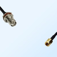 RP TNC/Bulkhead Female with O-Ring - SSMA/Male Coaxial Jumper Cable