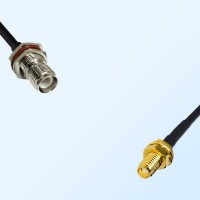 RP TNC/Bulkhead Female with O-Ring - SSMA/Bulkhead Female Cable
