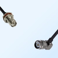 RP TNC/Bulkhead Female with O-Ring - TNC/Male R/A Coaxial Jumper Cable