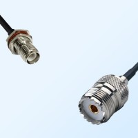 RP TNC/Bulkhead Female with O-Ring - UHF/Female Coaxial Jumper Cable
