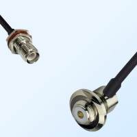 RP TNC/Bulkhead Female with O-Ring - UHF/Bulkhead Female R/A Cable