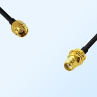 SMA/Male - SMA/Bulkhead Female Coaxial Jumper Cable