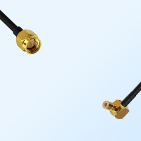SMA/Male - SMB/Male Right Angle Coaxial Jumper Cable