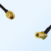 SMA/Male - SMB/Female Right Angle Coaxial Jumper Cable