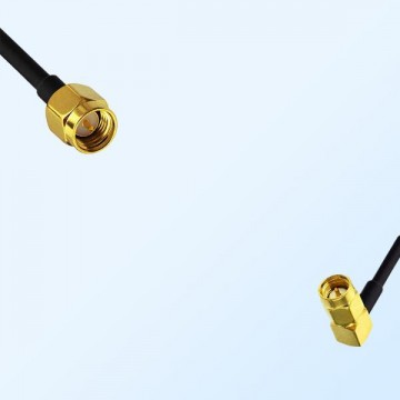 SMA/Male - SSMA/Male Right Angle Coaxial Jumper Cable