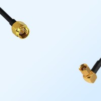 SMA/Male - SSMC/Female Right Angle Coaxial Jumper Cable